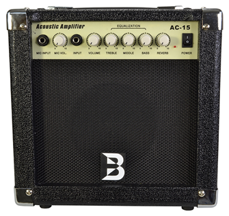 Compact 15 Watt Acoustic Guitar Amplifie 